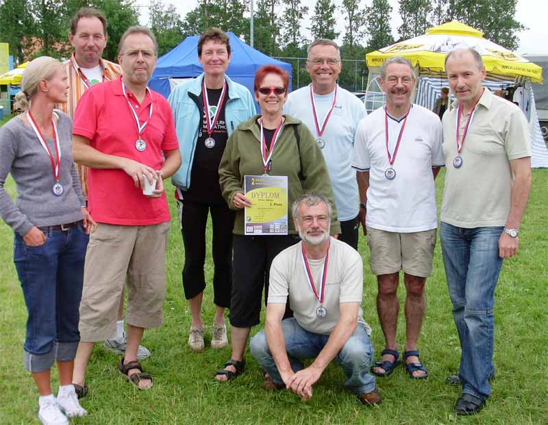 Teilnehmer am Waldmarathon